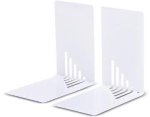 MAUL boekensteun metaal 14X8.5x14cm set 2 wit