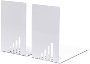 MAUL boekensteun metaal 14X8.5x14cm set 2 wit