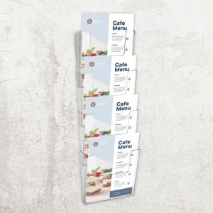 Europel wandfolderhouder, 4 x ft A4, portret