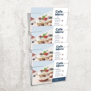 Europel wandfolderhouder, 4 x ft A4, landscape