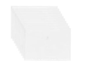 Documentenmap, met velcro sluiting, ft A4, geperforeerd, wit, pak van 10 stuks