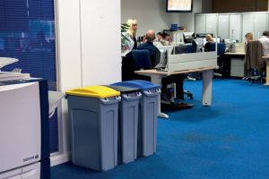 Rubbermaid afvalcontainer Slim Jim, 87 liter, grijs