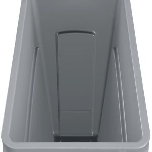 Rubbermaid afvalcontainer Slim Jim, 87 liter, grijs