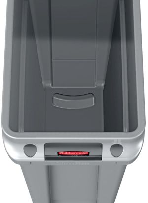 Rubbermaid afvalcontainer Slim Jim, 87 liter, grijs