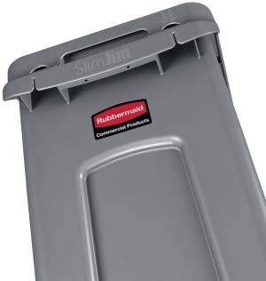 Rubbermaid afvalcontainer Slim Jim, 87 liter, grijs