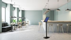 Europel info vloerstandaard voor ft A4, zwart