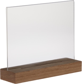 Europel pr&eacute;sentoir de documents Premium, pied en bois en T, ft A5, paysage