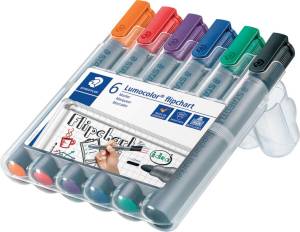 Staedtler merkstift Lumocolor Flipchart 6 stuks