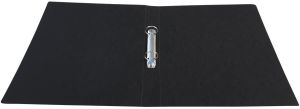Bronyl ringmap, voor ft A4, uit glanskarton, 2 ringen van 25 mm, zwart