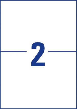 Avery Zweckform 3655, &eacute;tiquettes universelles, Ultragrip, blanc, 100 feuilles, 210 x 148 mm