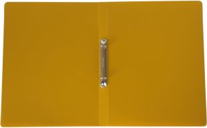 Bronyl Nature ringmap, voor ft A4, uit PP, 2 ringen van 16 mm, mosterdgeel