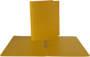 Bronyl Nature ringmap, voor ft A4, uit PP, 2 ringen van 25 mm, mosterdgeel