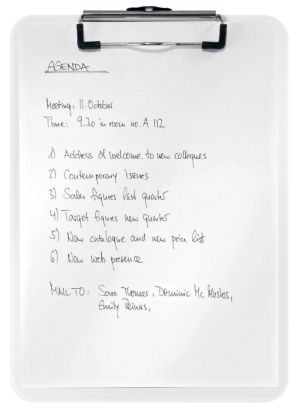 Leitz WOW plaque &agrave; pince, ft A4, blanc