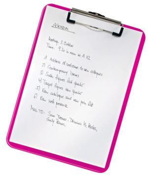 Leitz WOW klemplaat, ft A4, roze