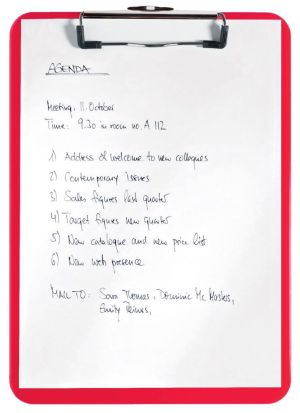 Leitz WOW klemplaat, ft A4, rood