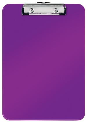 Leitz klemplaat WOW paars Polystyrol