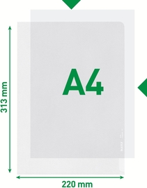 Dossier Leitz Quality A4, fabriqu&eacute; &agrave; partir de 30 % de plastique recycl&eacute; pr&eacute;-consommation