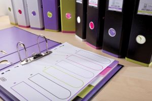 OXFORD MyColour tabbladen, formaat A4, uit gekleurde PP, 11-gaatsperforatie, 6 tabs