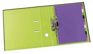 OXFORD MyColour tabbladen, formaat A4, uit gekleurde PP, 11-gaatsperforatie, 12 tabs