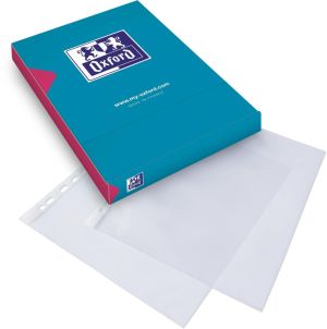 Oxford showtas, A4, uit glasheldere PP, 11-gaatsperforatie, 50 micron, pak van 100 stuks