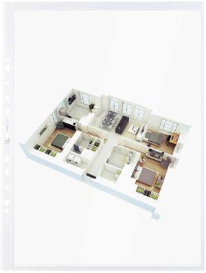 OXFORD showtas, formaat A3, portret, uit PP, 11-gaatsperforatie, pak van 25 stuks