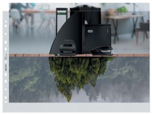 Leitz Recycle geperforeerde showtas, ft A3 landscape, 100 micron, gekorreld, doos van 25 stuks