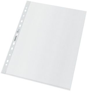 Leitz Recycle geperforeerde Maxi showtas, ft A4, 100 micron, gekorreld, doos van 25 stuks