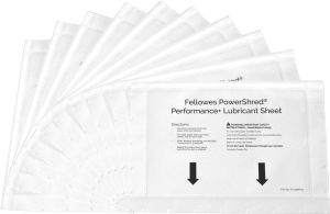 Fellowes Powershred Performance+ olievellen, pak van 10 vel