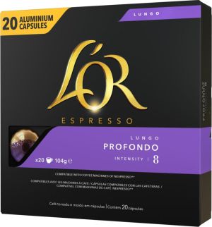 Douwe Egberts L'Or Intensity koffiecapsules, Lungo Profondo, pak van 20 stuks