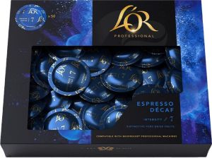 Douwe Egberts L'or professional discs Intensity 7, Espresso D&eacute;caf, pak van 50 discs