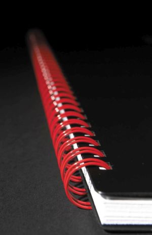 Oxford BLACK N' RED spiraalblok karton, 140 bladzijden ft A4, gelijnd