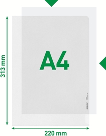 Leitz Premium Zichtmap A4, 30% gerecycleerd plastic