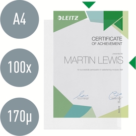 Leitz Premium Zichtmap A4, 30% gerecycleerd plastic