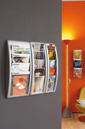 Paperflow wandfolderhouder zilver