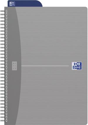 Oxford Office Essentials cahier &agrave; reliure spirale, 180 pages, ft 17,6 &times; 25 cm (B5), 90 vel, quadrill&eacute; 5 m