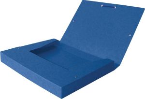 Elba elastobox Oxford Top File+ rug van 2,5 cm, blauw