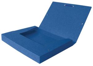 Elba elastobox Oxford Top File+ rug van 4 cm, blauw