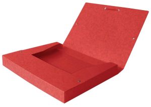 Elba elastobox Oxford Top File+ rug van 4 cm, rood