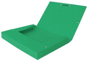 Elba elastobox Oxford Top File+ rug van 4 cm, groen