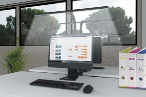 Unilux bureaulamp Strata, LED, zwart