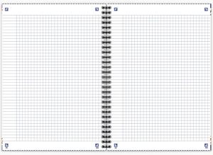 Oxford Boho Chic spiraalblok, ft A5, 120 bladzijden, geruit 5 mm, geassorteerde kleuren