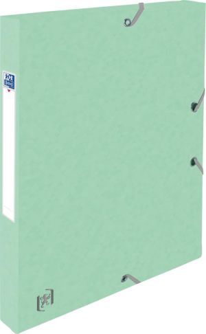 Oxford Top File+ elastobox, rug van 2,5 cm, geassorteerde pastelkleuren, pak van 4 stuks