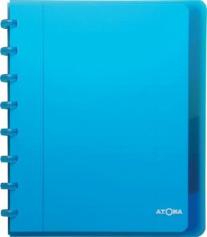Atoma Trendy cahier, ft A5+, 120 pages, lign&eacute;, met 6 tabbladen, in couleurs assorties