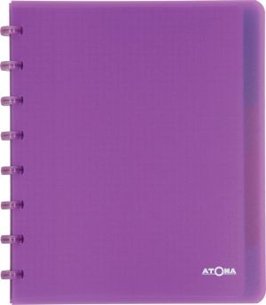 Atoma Trendy cahier, ft A5+, 120 pages, quadrill&eacute; 5 mm, met 6 tabbladen, in couleurs assorties
