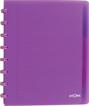 Atoma Trendy cahier, ft A5+, 120 pages, commercieel quadrill&eacute;, met 6 tabbladen, in couleurs assorties