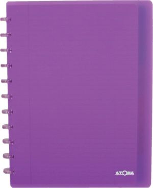 Atoma Trendy cahier, ft A4 +, 120 pages, lign&eacute;, 6 intercalaires et 5 pochettes, assorti