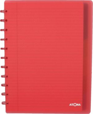 Atoma Trendy cahier, ft A4 +, 120 pages, lign&eacute;, 6 intercalaires et 5 pochettes, assorti