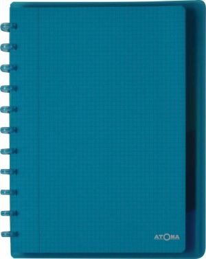 Atoma Trendy cahier, ft A4 +, 120 pages, quadrill&eacute; 5mm, 6 intercalaires et 5 pochettes, assorti