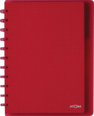 Atoma Trendy cahier, ft A4 +, 120 pages, quadrill&eacute; 5mm, 6 intercalaires et 5 pochettes, assorti