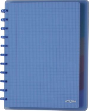 Atoma Trendy cahier, ft A4 +, 120 pages, commercieel quadrill&eacute;, 6 intercalaires et 5 pochettes, assorti